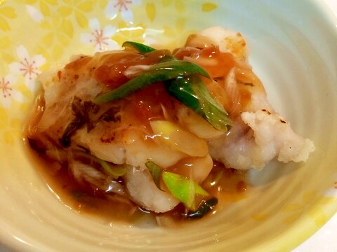 ご飯がすすむお魚料理♪ 鱈の梅ポン酢あんかけ